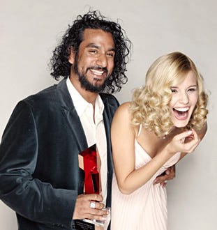 Naveen Andrews and Maggie Grace, winner of the Hollywood Life Magazine's Breakthrough of the Year Award