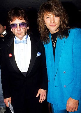 Phill Spector and Bon Jovi - The 3rd Annual Silver Clef Award in New York City, November 15, 1990