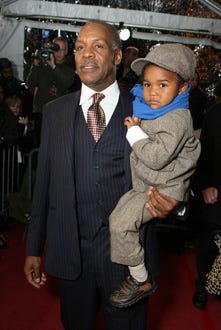 Danny Glover and Adesola Glover - premiere of "Dreamgirls", Dec. 2006