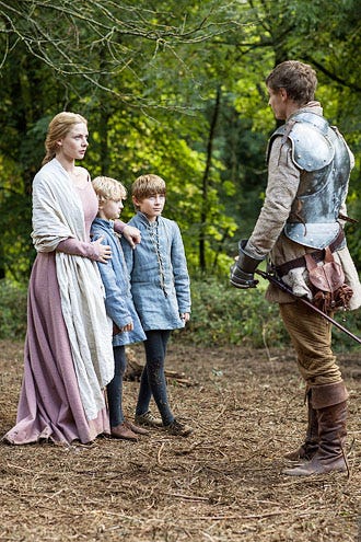 The White Queen - Season 1 - "In Love With the King " - Rebecca Ferguson and Max Irons