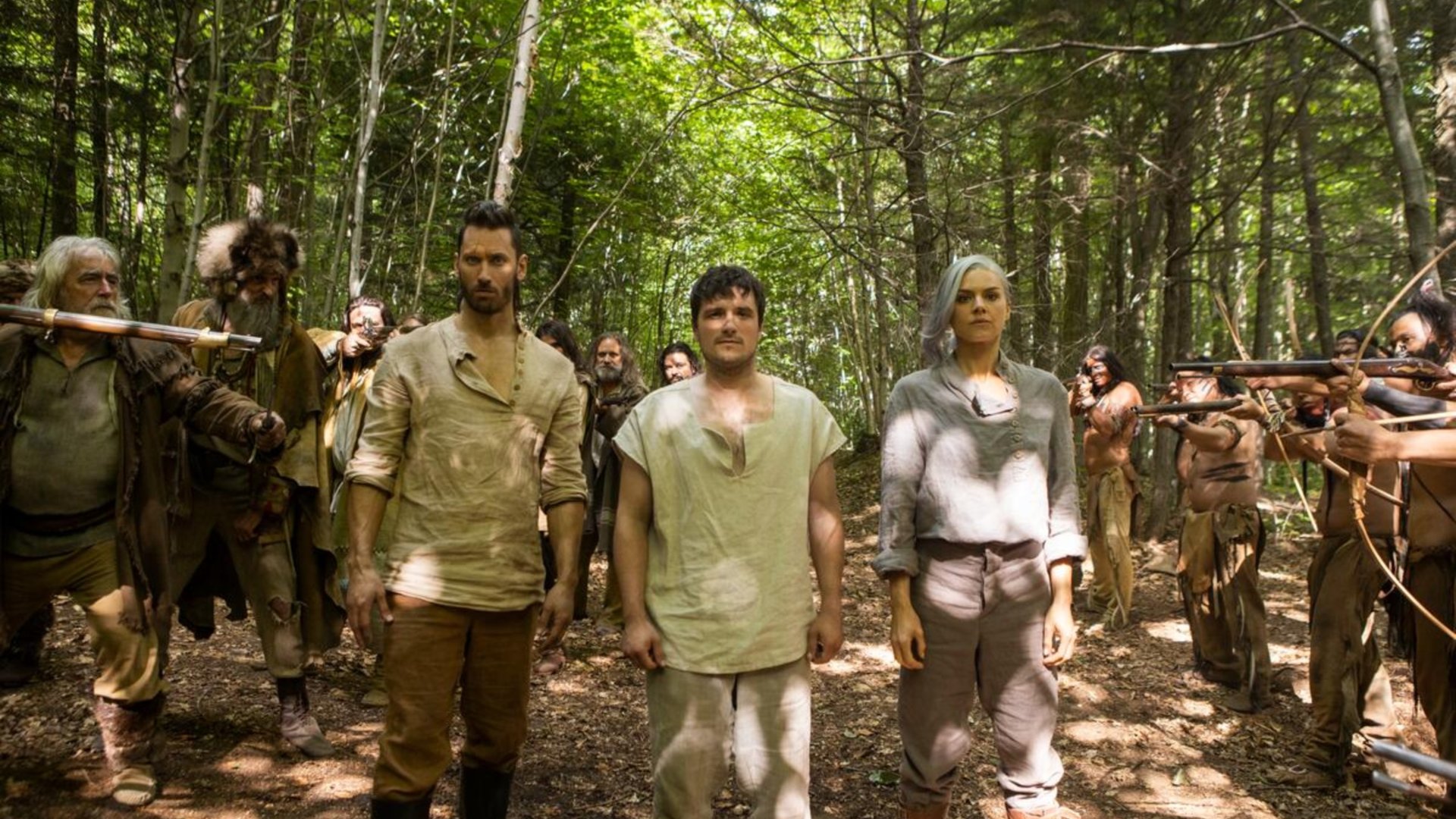 Josh Hutcherson, Eliza Coupe, and Derek Wilson, Future Man