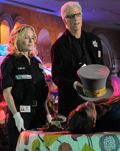 CSI - Season 12 - "Malice in Wonderland" - Ted Danson, Elisabeth Shue