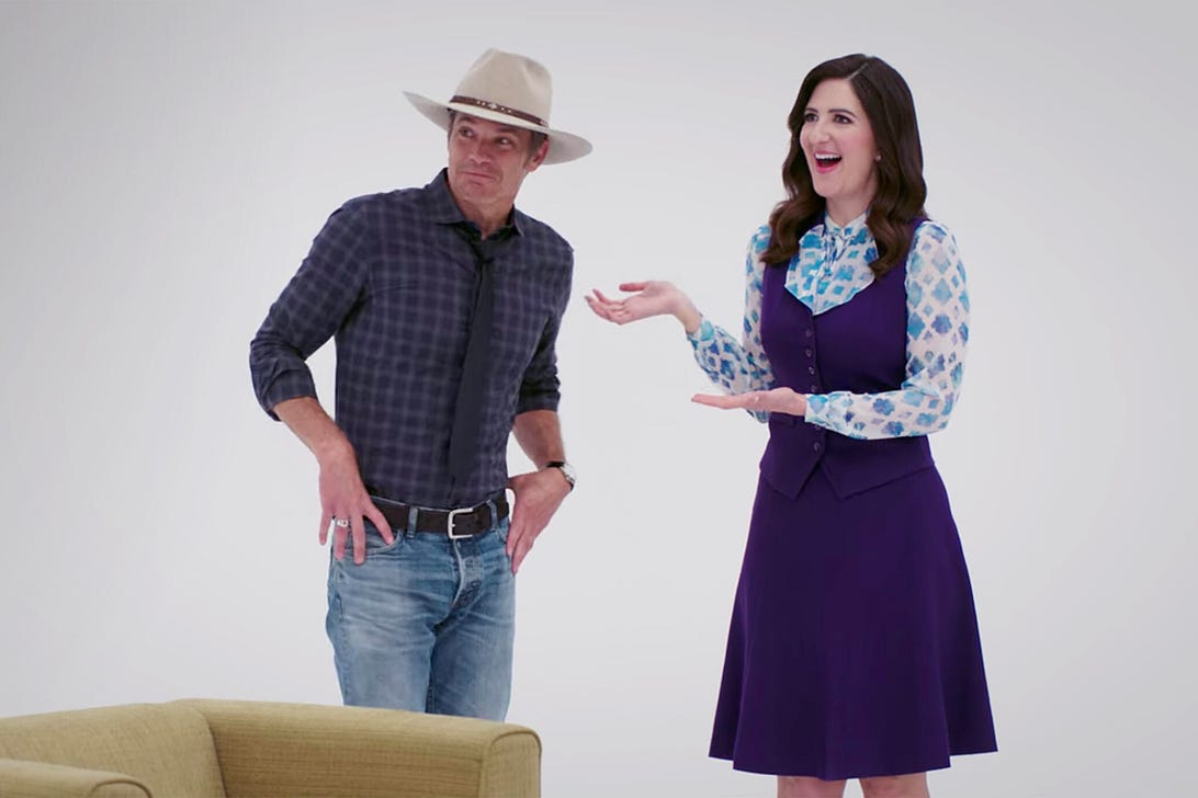 TImothy Olyphant and D'Arcy Carden, The Good Place