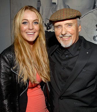 Lindsay Lohan and Dennis Hopper - The launch of G-Star LA Raw Night in Beverly Hills, June 4, 2008