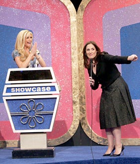 Gameshow Marathon - Ricki Lake (right) hosts "The Price is Right" with celebrity contestant Brande Roderick