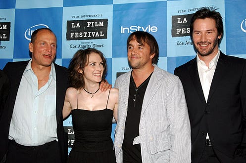 Woody Harrelson, Winona Ryder, Richard Linklater, director and Keanu Reeves - The 2006 Los Angeles Film Festival "A Scanner Darkly" screening, June 29, 2006