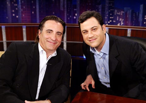 Andy Garcia and host Jimmy Kimmel - "Jimmy Kimmel Live", May 2005