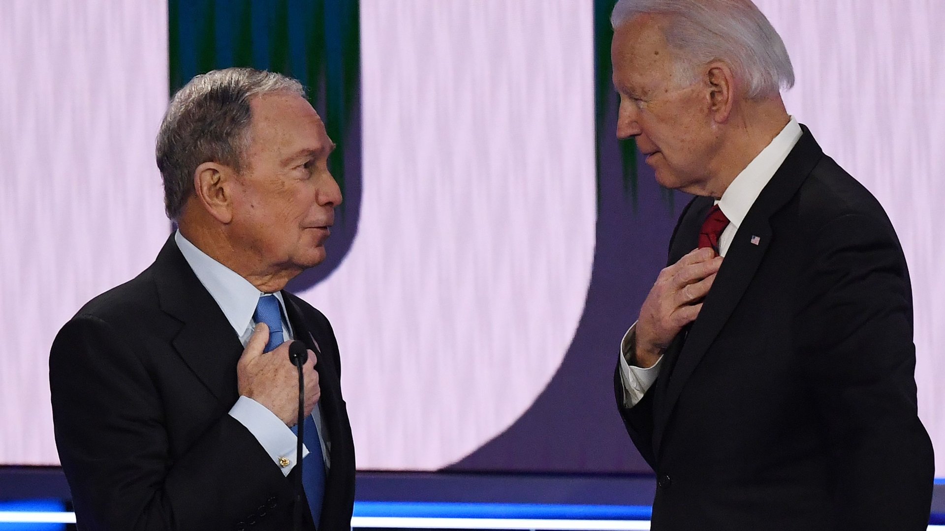 Michael Bloomberg and Joe Biden