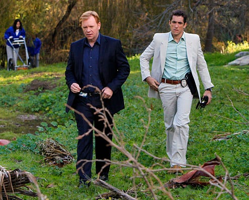 CSI: Miami - Season 9 - "Blood Lust" - David Caruso as Horatio Caine and Jonathan Togo as Ryan Wolfe
