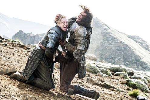 Game of Thrones - Season 4 - "The Children" - Gwendoline Christie and  Rory McCann