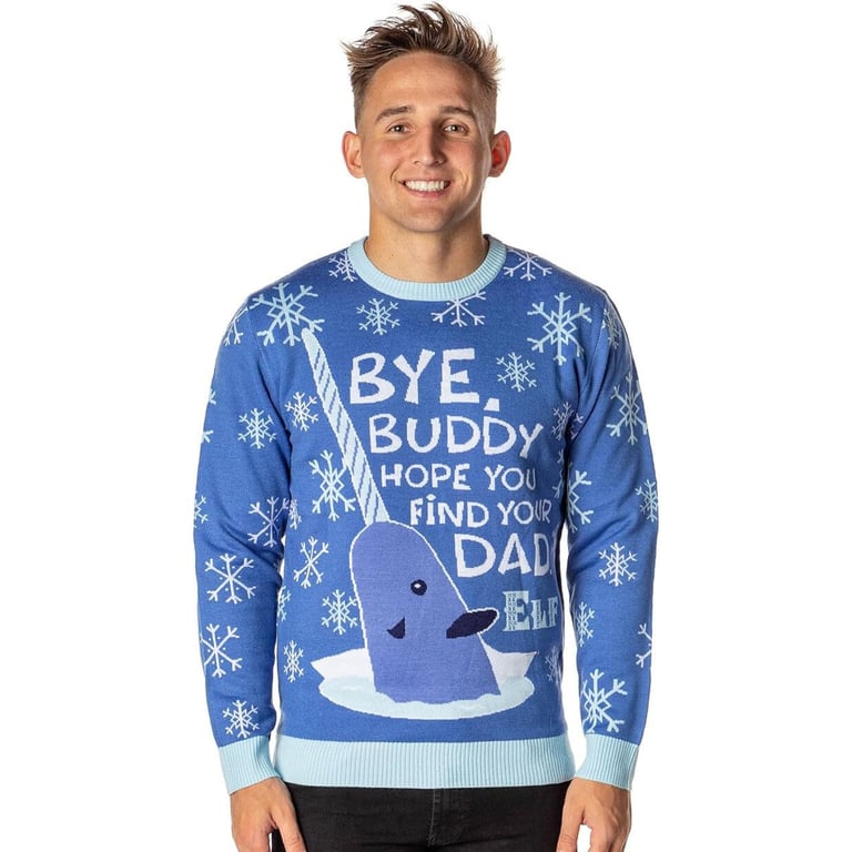 Mr. Narwhal Bye Buddy Ugly Christmas Sweater