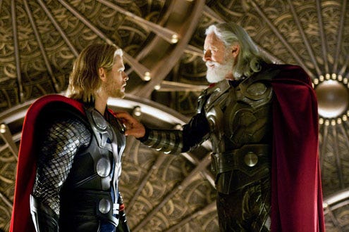 Thor - Chris Hemsworth and Anthony Hopkins