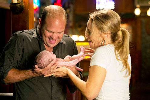 True Blood - Season 5 - "Save Yourself" - Chris Bauer and Lauren Bowles