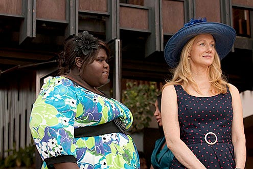 The Big C - "Divine Intervention" - Gabourey Sidibe as Andrea and Laura Linney as Cathy