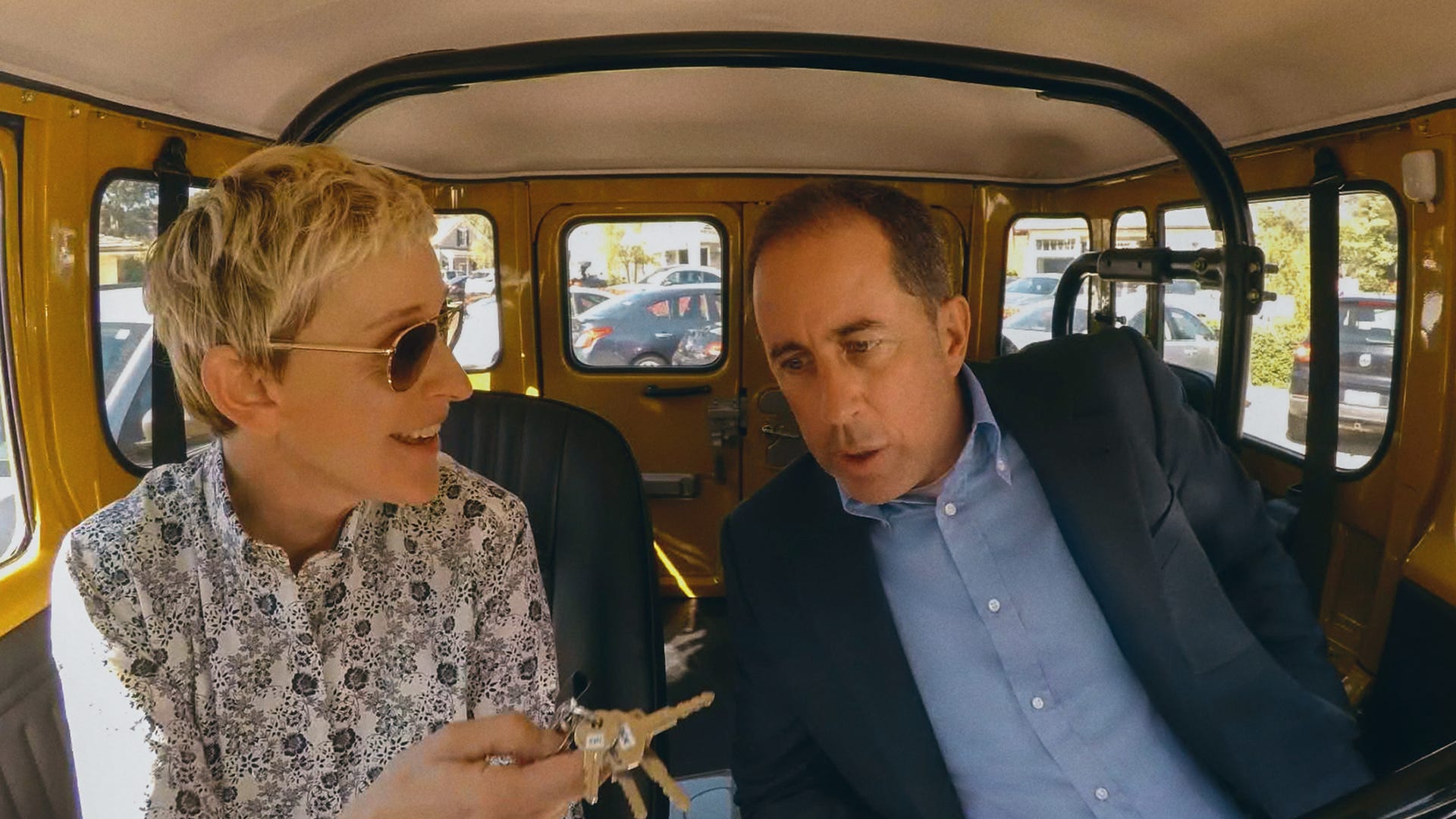 Ellen DeGeneres and Jerry Seinfeld, Comedians in Cars Getting Coffee