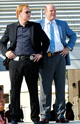CSI: Miami - Season 9 - "Stoned Cold" - David Caruso as Horatio Caine and Rex Linn as Det. Frank Tripp