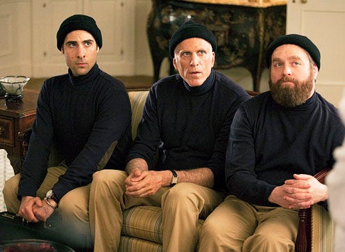 Bored to Death - Season 3 - "Two Large Pearls and a Bar of Gold " - Jason Schwartzman, Ted Danson and Zach Galifianakis