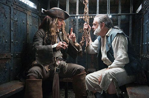 Pirates of the Carribean: On Stranger Tides - Johnny Depp and Kevin R. McNally