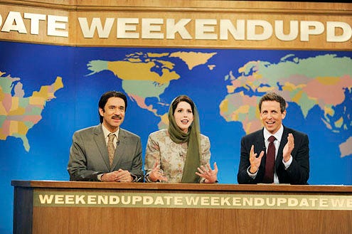 Saturday Night Live - Season 38 - "Joseph Gordon Levitt" - Fred Armisen, Vanessa Bayer and Seth Meyers