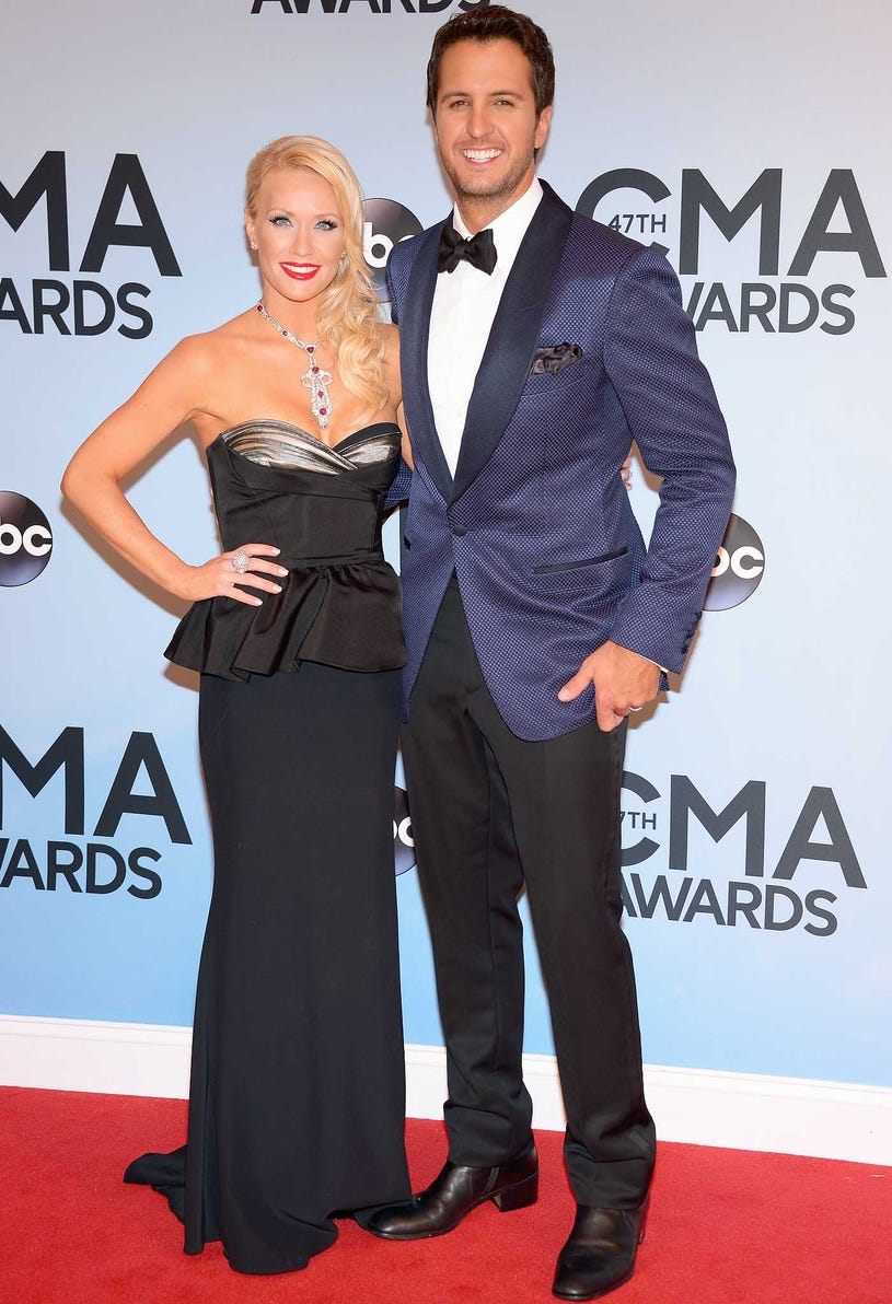 Luke Bryan and Caroline Boyer - 47th Annual CMA Awards in Nashville, Tennessee, November 6, 2013