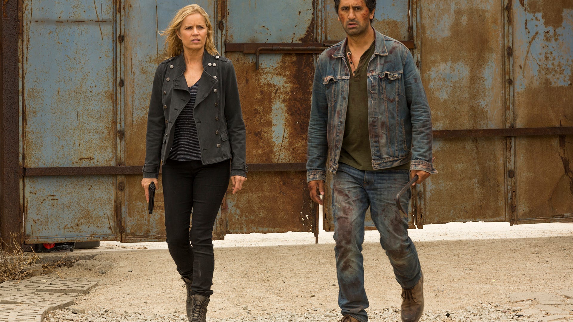 Kim Dickens and Cliff Curtis, Fear the Walking Dead