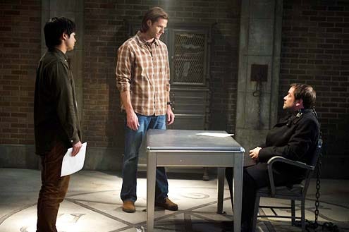 Supernatural - Season 9 - "Heaven Can't Wait" - Osric Chau, Jared Padalecki and Mark Sheppard
