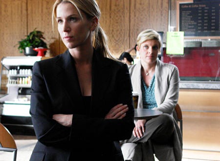 Without a Trace - "Connections" - Poppy Montgomery as Samantha, guest star Molly Price as Emily