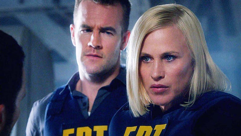 CSI: Cyber - Season 1 - "Kidnapping 2.0" - James Van Der Beek and Patricia Arquette
