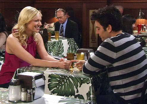 How I Met Your Mother - Season 4 - "Sorry Bro" - Laura Prepon as Karen and Josh Radnor as Ted