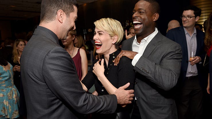 David Schwimmer, Sarah Paulson and Sterling K. Brown
