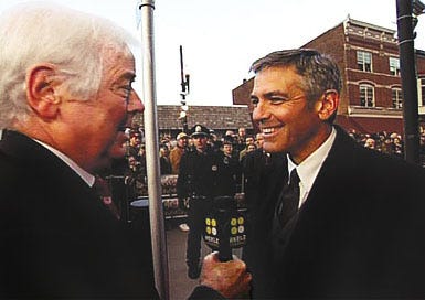 George Clooney and Nick Clooney - The Maysville, Ky., premiere of  "Leatherheads"