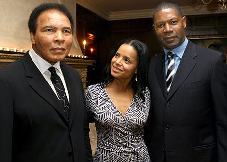 Muhammad Ali, Victoria Rowell and Dennis Haysbert - The Center Dance Association Welcomes The Alvin Ailey American Dance Theatre, February 3, 2006