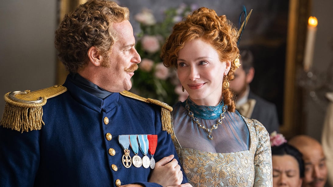 Adam James and Christina Hendricks, The Buccaneers