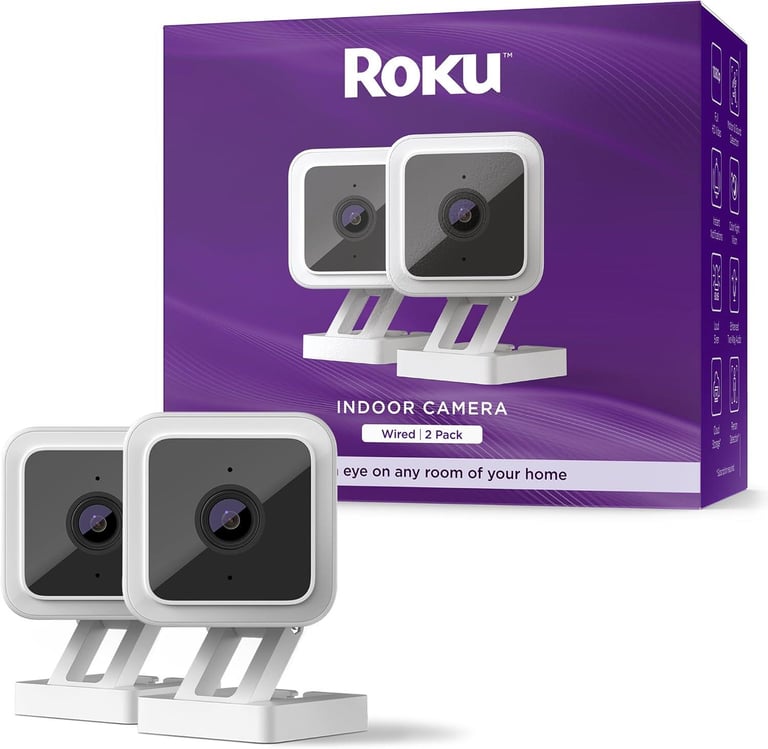 Roku Indoor Camera for Home Security 2-Pack