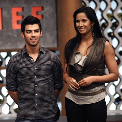 Top Chef: All Stars - Season 8 - "Night at the Museum" - Joe Jonas and Padma Lakshmi