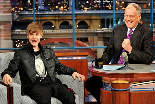 Late Show with David Letterman - Justin Bieber, David Letterman - Jan. 31, 2011