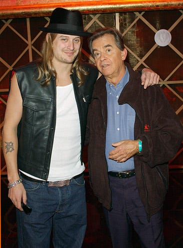 Kid Rock and Dick Clark - rehearsals for the 2002 American Music Awards, Los Angeles, January 7, 2002