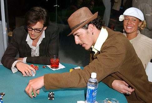 Donovan Leitch and Eric Balfour - GQ Charity Poker Game to Benefit Peace Games