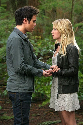 The Secret Circle -  Season 1 - Thomas Dekker as Adam Conant and Brittany Robertson as Cassie Blake