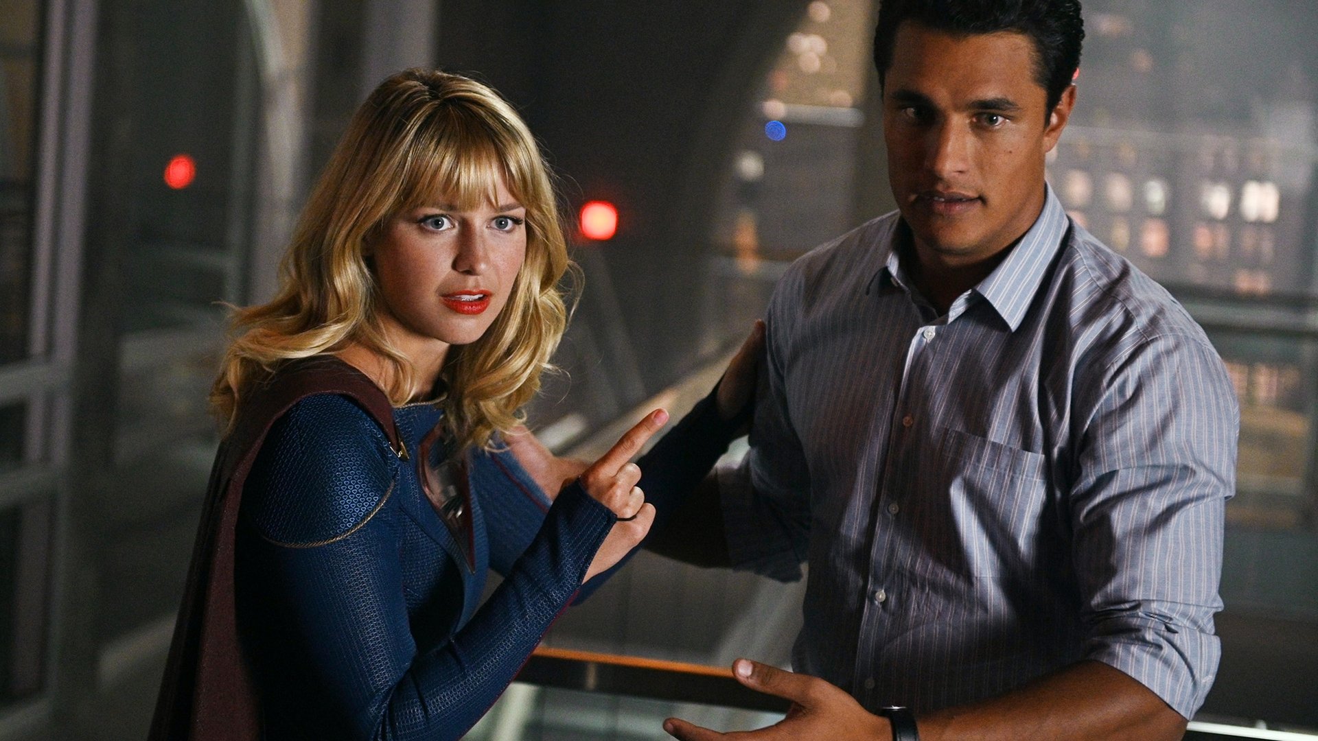 Melissa Benoist and Staz Nair, Supergirl