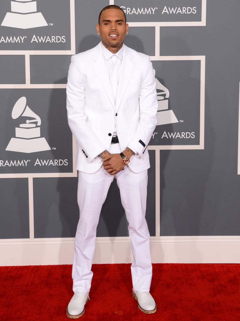 Chris Brown - 55th Annual Grammy Awards in Los Angeles, California, Feburary, 10, 2013