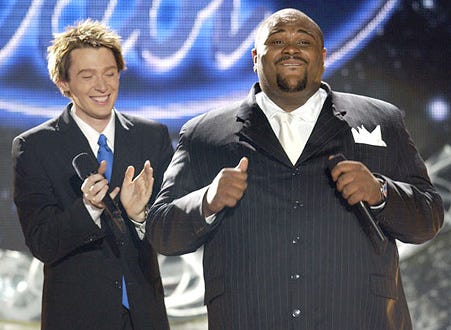 Clay Aiken and Ruben Studdard - "American Idol Season 2" Final Show