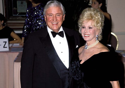 Merv Griffin and Zsa Zsa Gabor - tribute to Cary Grant, Beverly Hills, CA, October 1988