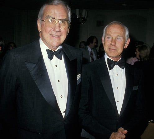 Ed McMahon and Johnny Carson - American Cinemateque Moving Picture Ball, Los Angeles, May 6, 1988