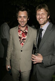 Alan Cumming and Sean Bean - "Proof" party, Sept. 2005