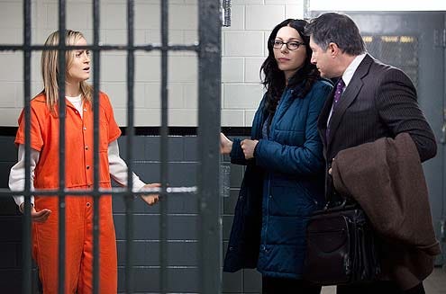Orange is the New Black - Season 2 - "Thirsty Bird" - Taylor Schilling and Laura Prepon