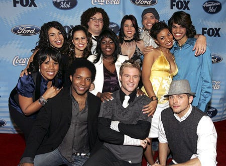 American Idol Top 12 Party - The 12 Finalists