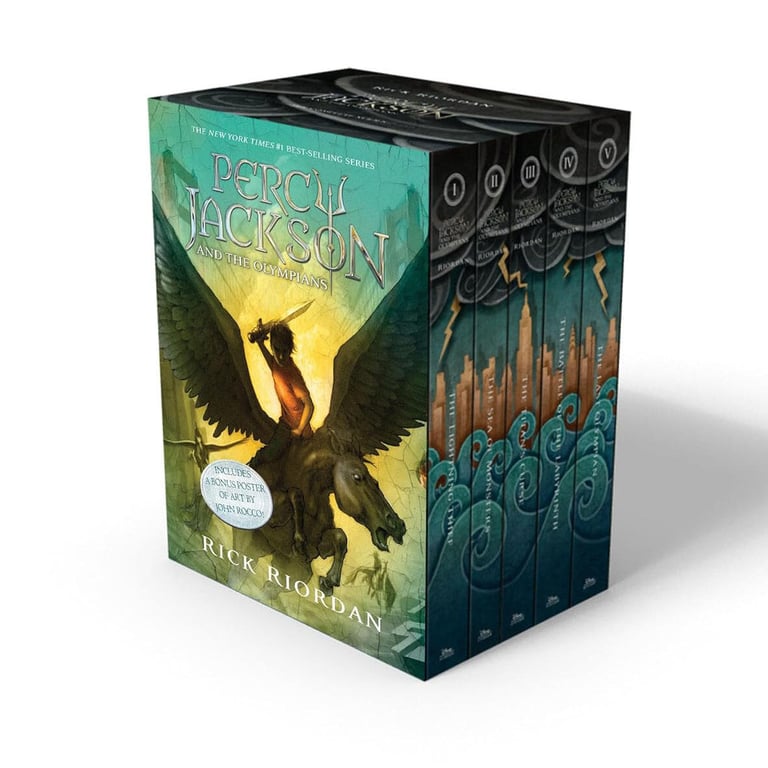 Percy Jackson and the Olympians 5 Book Paperback Boxed Set by Rick Riordan