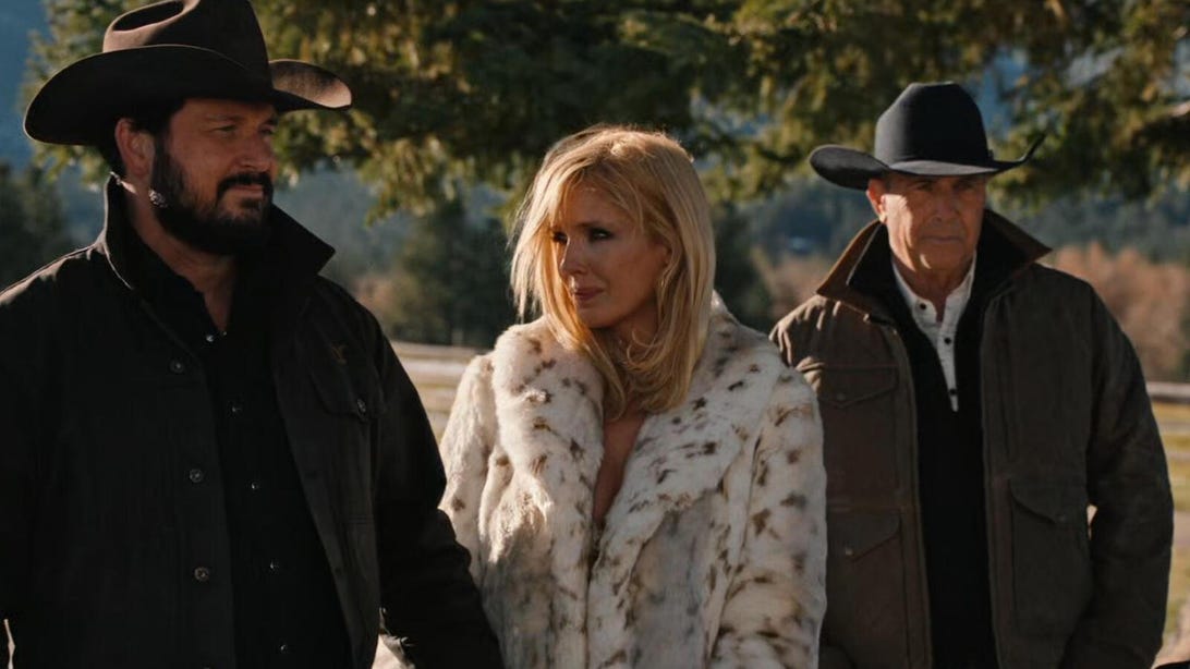 Cole Hauser, Kelly Reilly, and Kevin Costner, Yellowstone