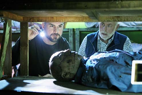 CSI - Season 14 - "De Los Muertos" - George Eads and Robert David Hall